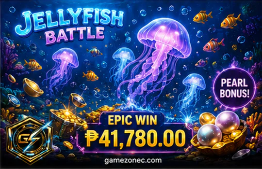 GAMEZONE fishing scene with moving targets, cannon setting, and visible action cost
